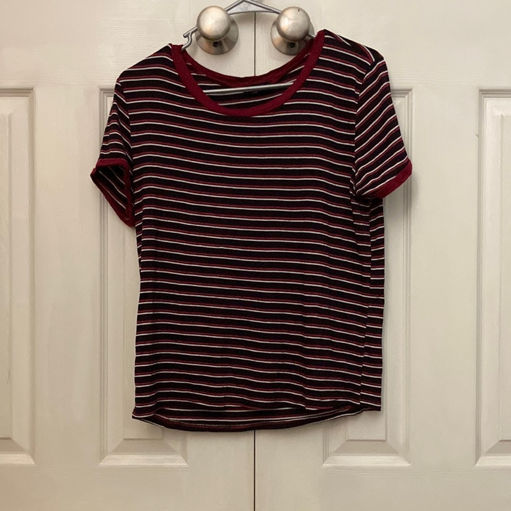Striped shirt sleeve